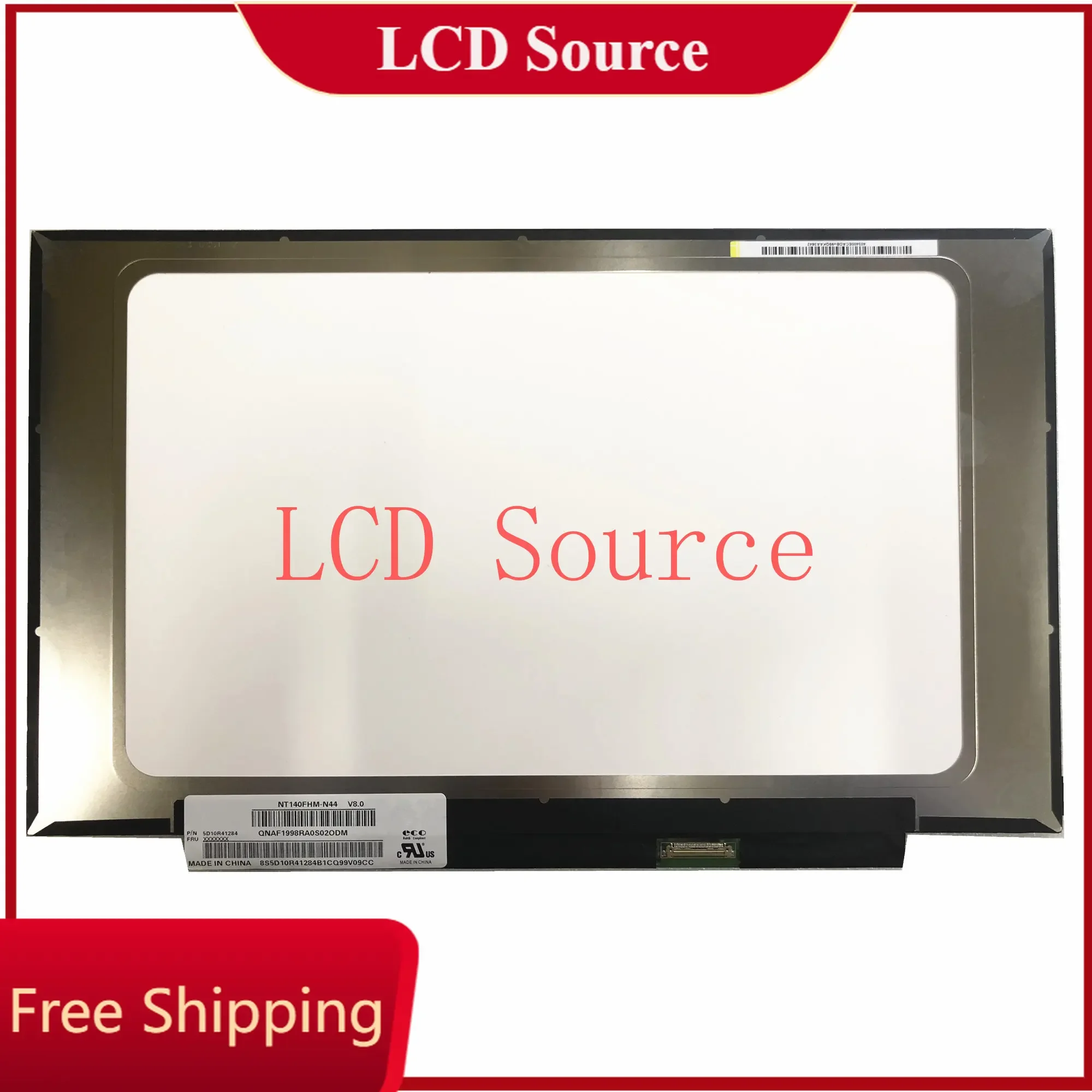 NT140FHM-N44 V8.0 fit B140HAN04.3 B140HAN04.0 LCD N140HCA-EBA EBC EDP Display pengganti layar LCD Laptop