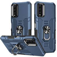 Shockproof Armor Phone Case For Vivo Y20 Y20S Y12S Y21 Y21S Y33S Y22 Y22S Y35 Y16 Y76 5G Car Magnetic Holder Ring Protect Cover