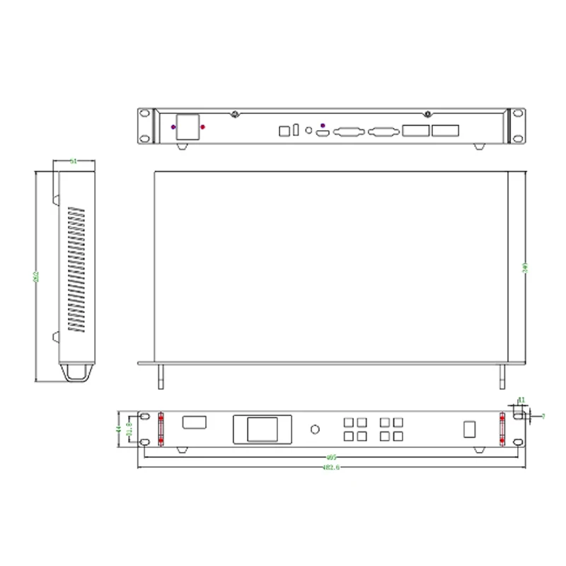 ราคาที่ดีที่สุด Colorlight X4s HD LED Display Controller โปรเซสเซอร์วิดีโอ