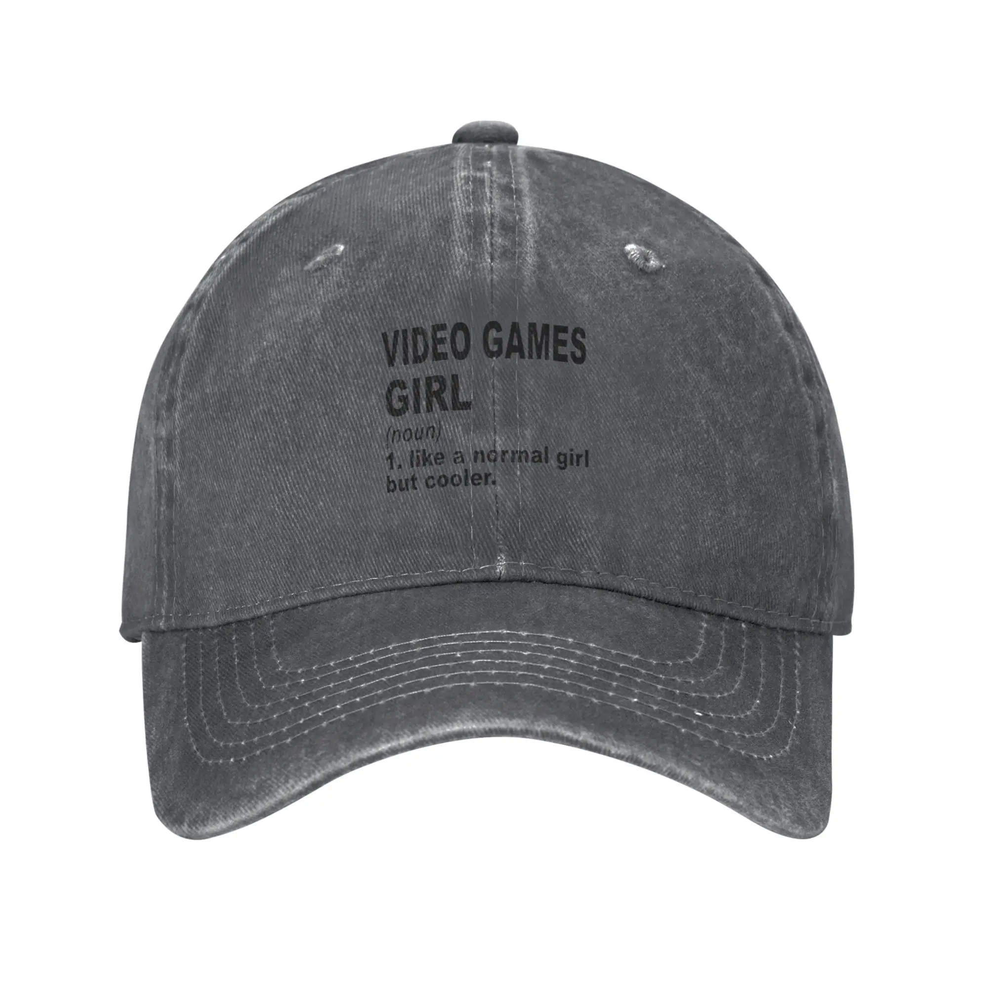 Fashion Video Games girl like a normal girl but cooler  Video Games Girl  Video Games Mom baseball cap  Fishing Caps