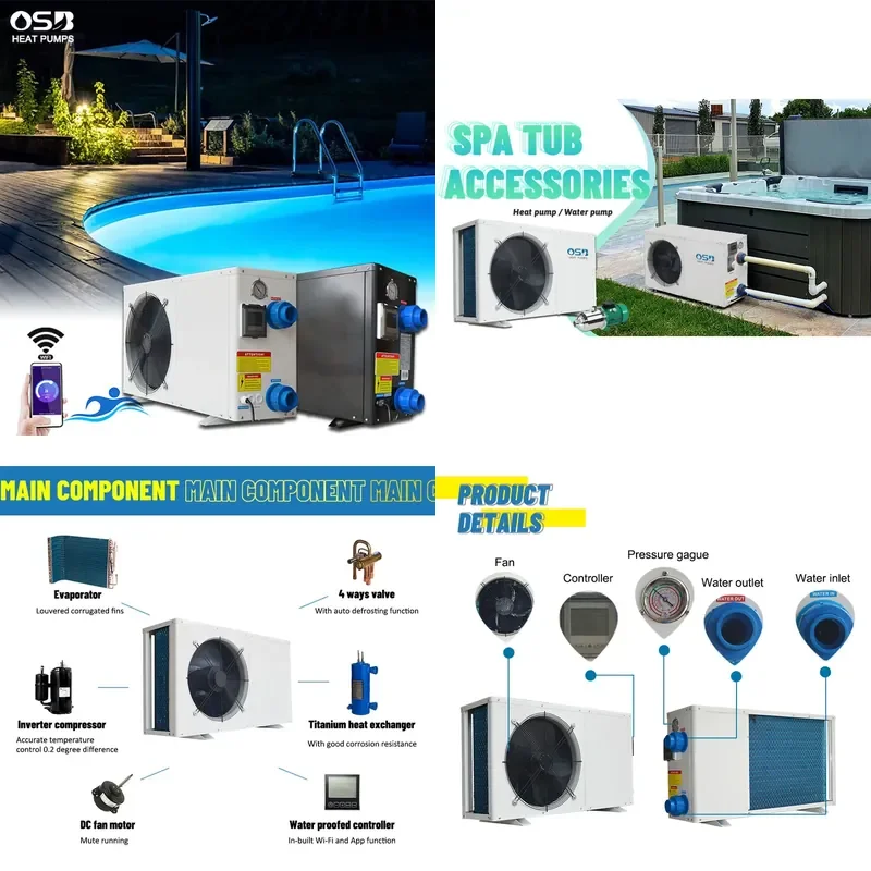 Wholesale 1HP Marine Ice Bath Chiller Heater Core Motor WIFI 220V Cold Plug Cooling Equipment