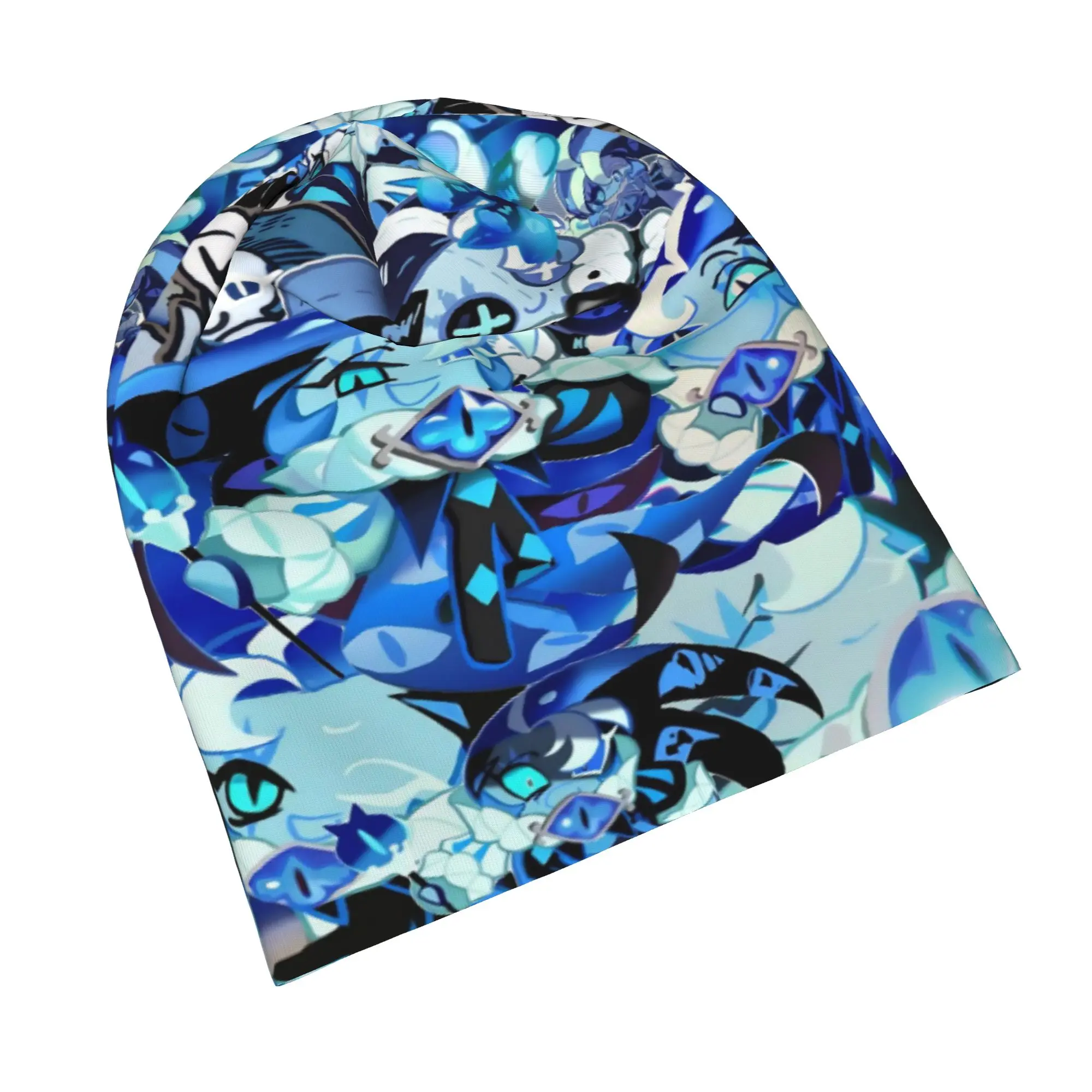 Shadow Milk Cookie Beanie Cap for Men Women Streetwear  Cooling Skull Cap Sweat Wicking for Hiking