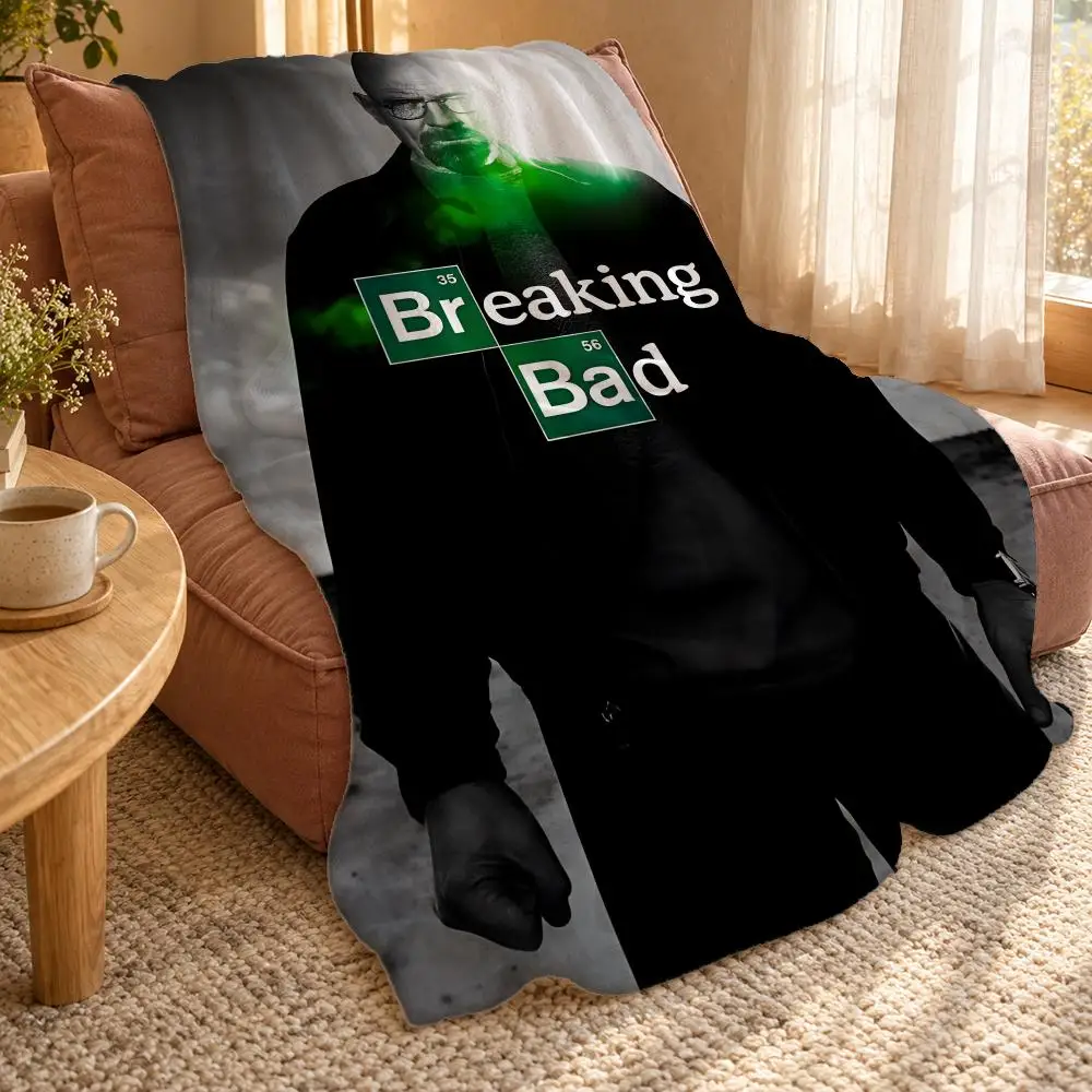 Breaking Bad Throw Double Sided Flannel Throw Blanket Soft Travel Camping Sofa Bed Home