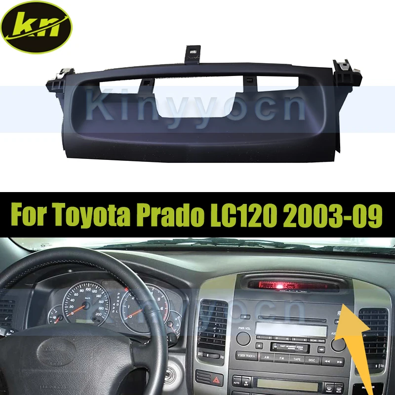 Marco de reloj de coche para Toyota Prado LC120 2003-2009 reloj multifunción reloj electrónico marco de calibre de brújula de altitud
