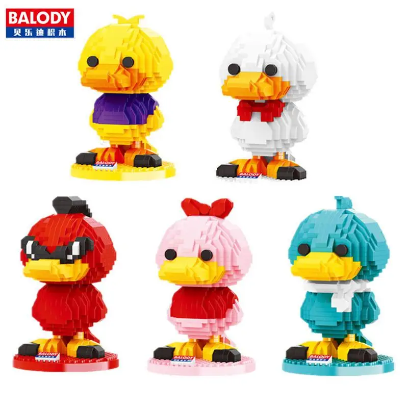 

Balody Mini Blocks Cartoon Building Bricks Duck Model Anime Figure Girl Gifts Toys Fun New Year Christmas Present 18094