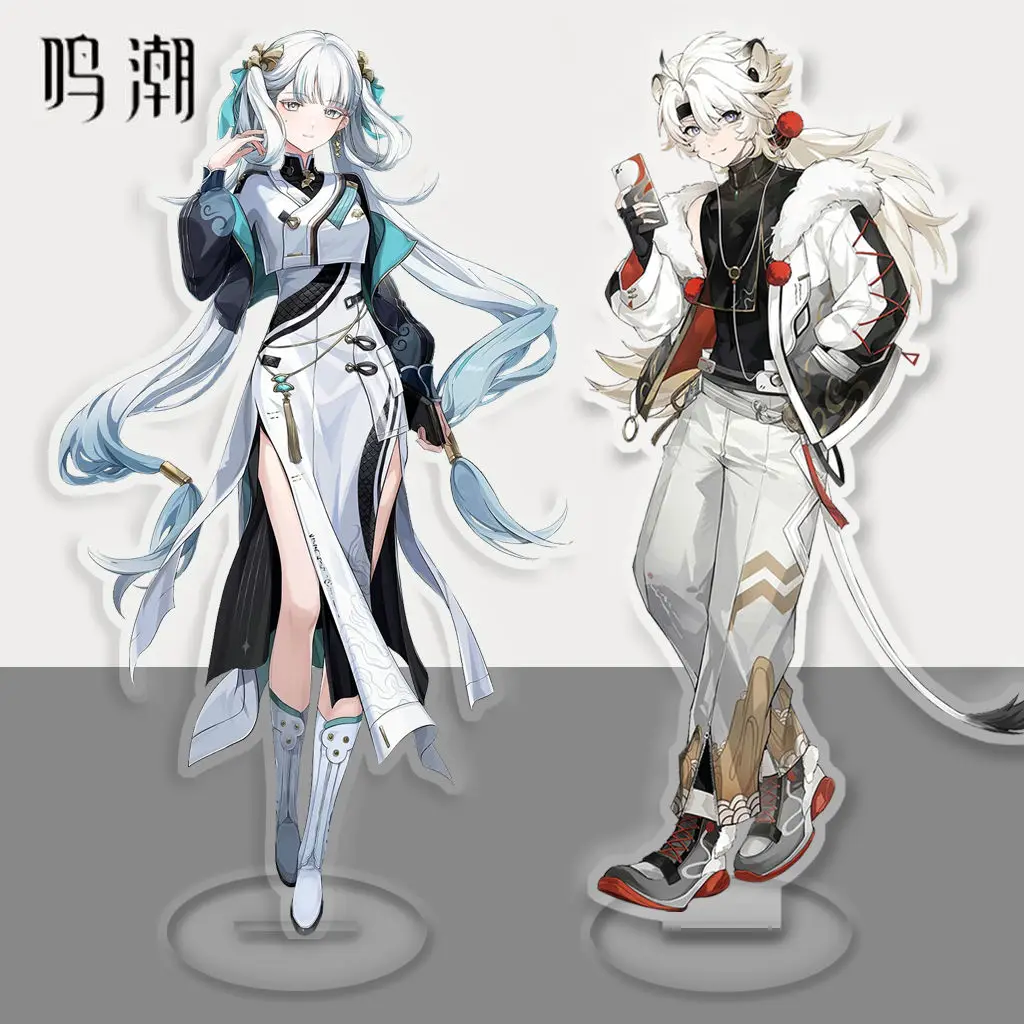 Wuthering Waves Anime Jinhsi Jiyan Jianxin LINGYANG Acrylic Desktop Stand Model Figure Decor Collect Cosplay Tabletop Gift