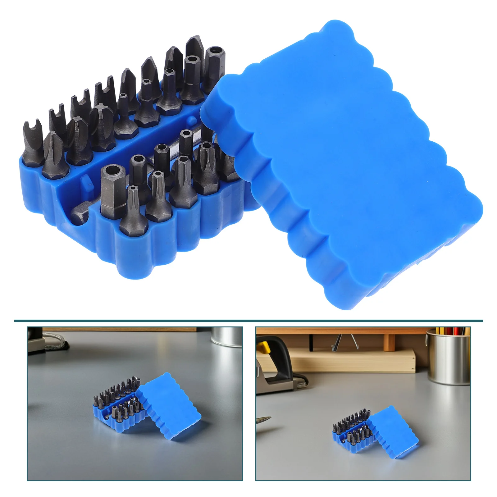 

33Pcs Heavy Duty Security Bit Kit Magnetic Extension for Star Hex Screwdriver Portable Electronic Repair Tool Set