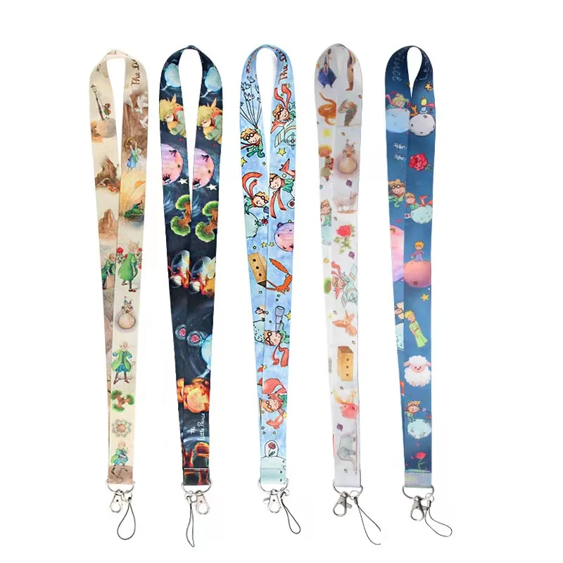 Cartoon Cute The Little Prince Lanyard For Keys Neck Strap ID Card Holder Keycord DIY Hanging Rope Lanyards Webbing Ribbon