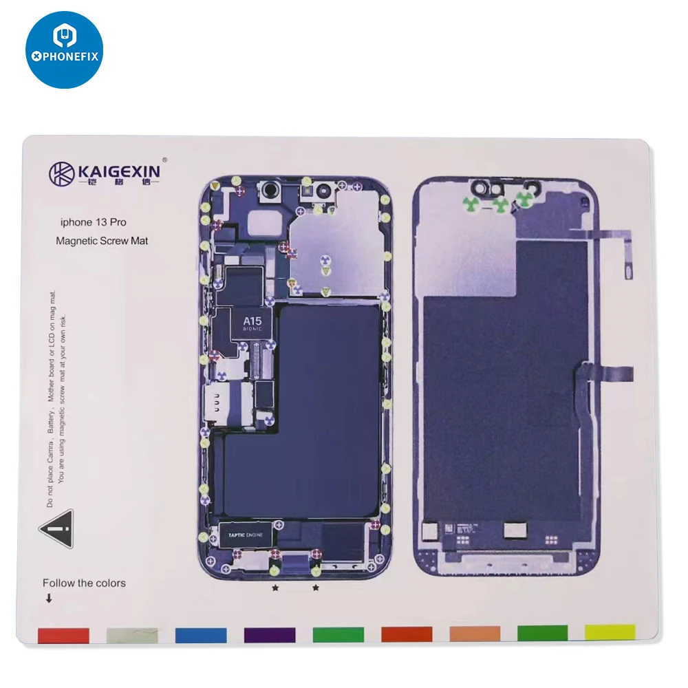 Universal Magnetic Screw Mat for IPhone 15 14 13 12 11 Pro Max X XS MAX Parts Organizer Pad Disassembly Repair Tools Platform