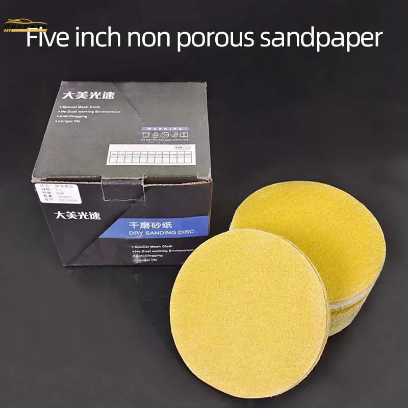 10Pcs 5 Inch Sanding Disc Wet Dry 80-600 Grit Sandpaper 125mm Hook Loop Aluminum Oxide Sandpaper for Drill Grinder Rotary Tools