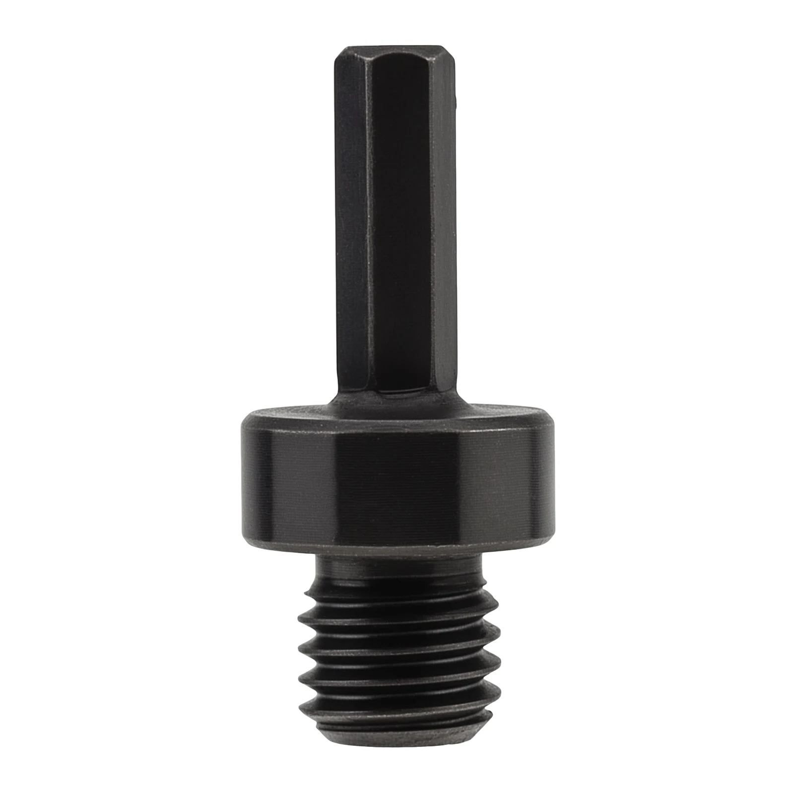 53mm 5/8 inch -11 Male to 3/8 inch Hex Shank Adapter for Threaded Hole Saw Drill Core Drill Bit Adapter for Grinding Polishing