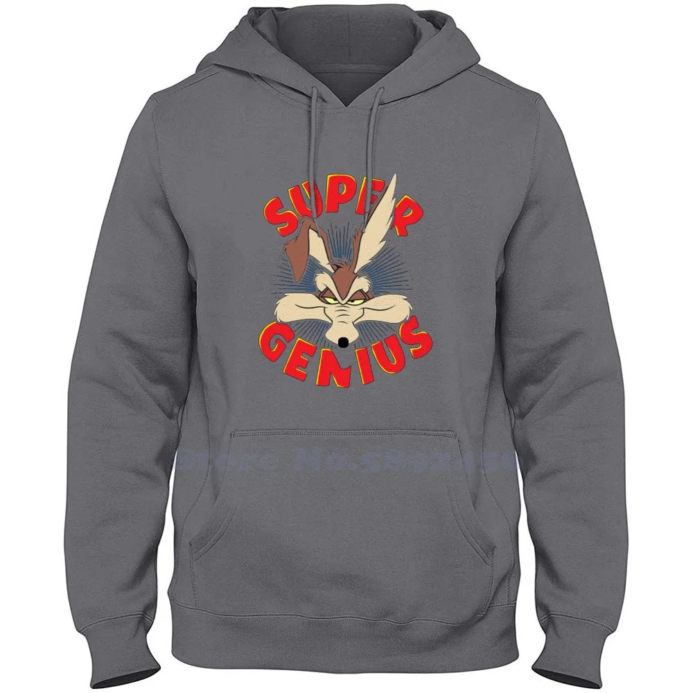 

Coyote Super Genius Long Sleeve Sweatshirt Casual 100% cotton Hoodie