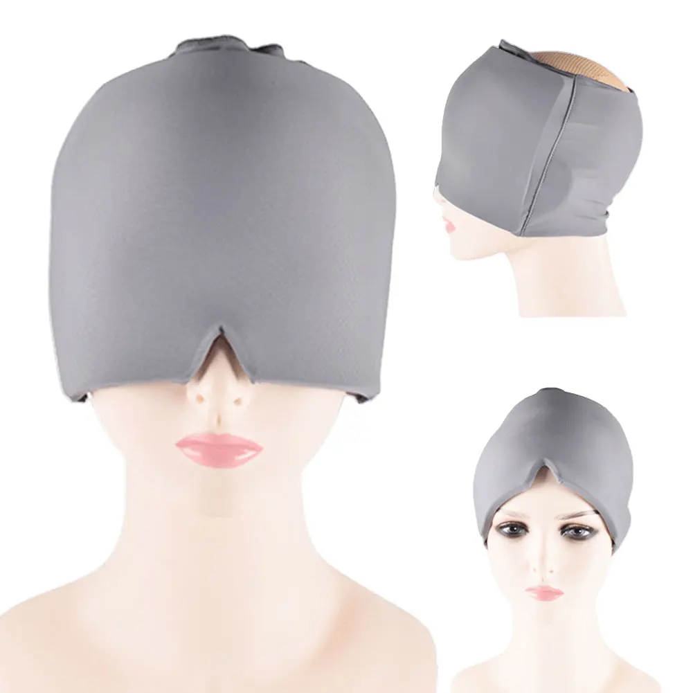 Gel Relief Kopfbedeckung Migräne Relief Kappe Eis Kappe Kalte Kompresse Therapie Kappe Eis Kopf Wrap Pack Augen Maske Für Druck Lindern Schmerzen