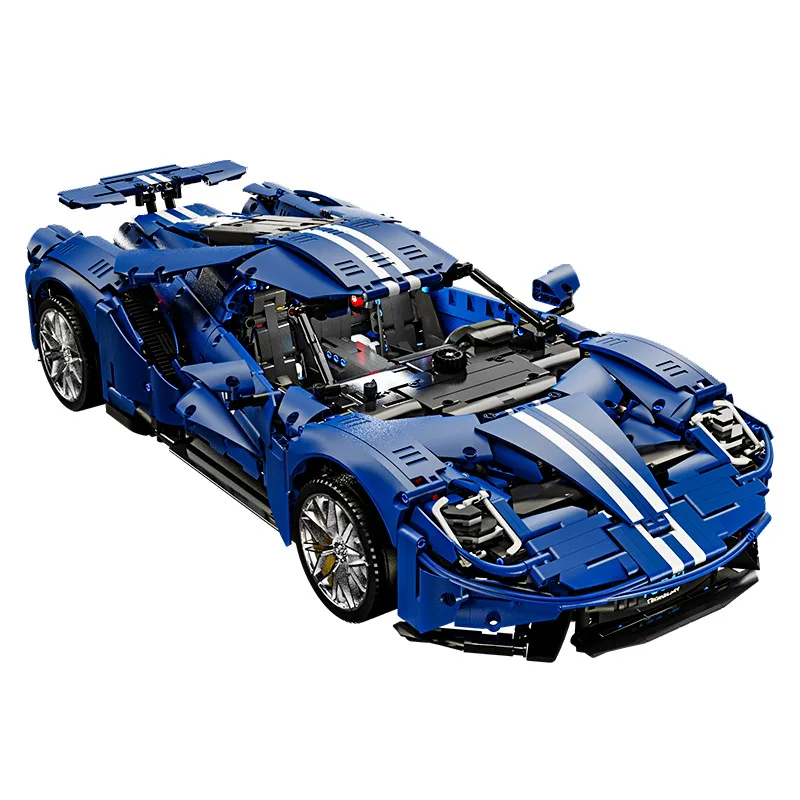 3056Pcs TaiGaoLe Technical Block T5042 Super Car Ford GT 1:8 Model Static Version