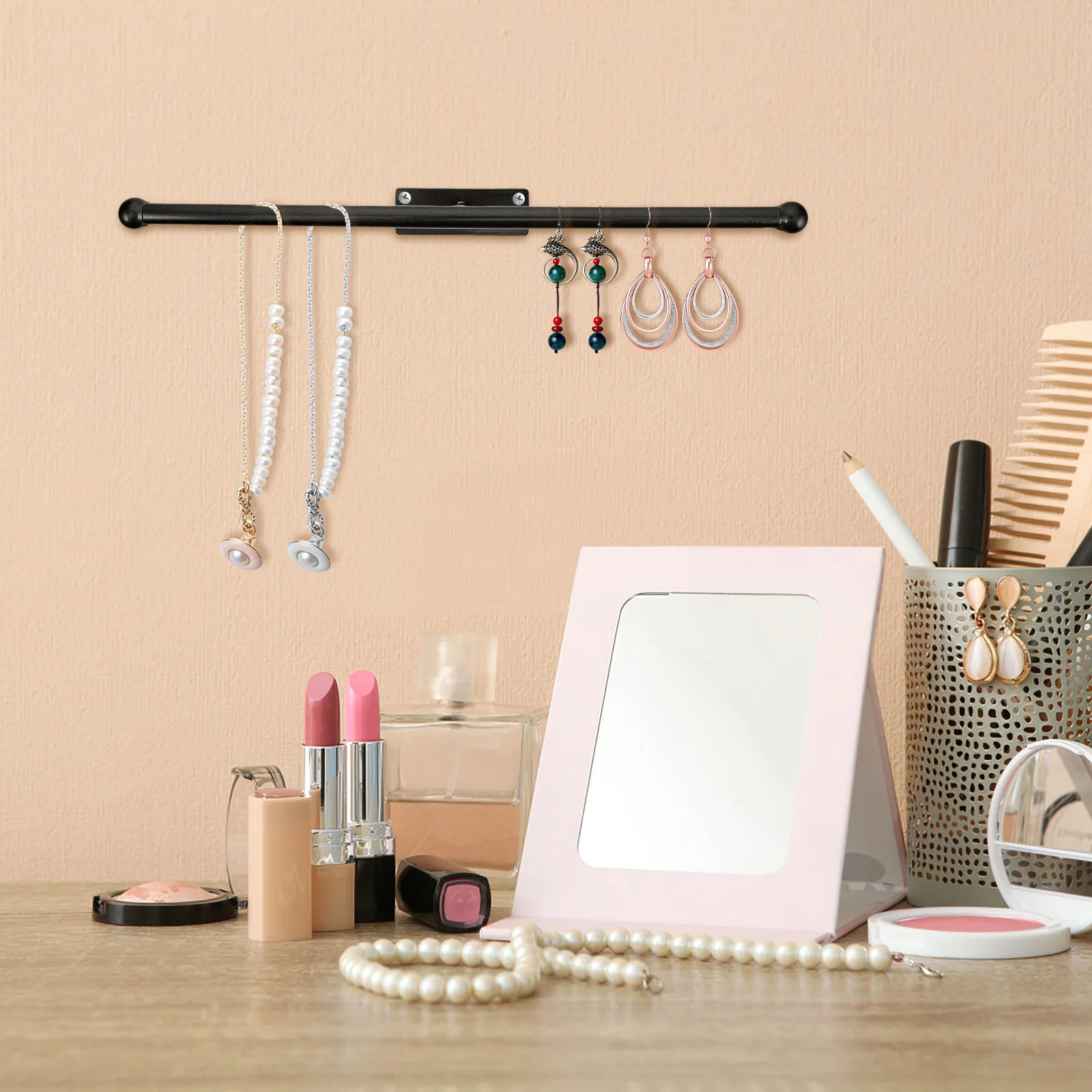 

Necklace Storage Rack Diy Jewelry Holder Bracelets Hangers Hanging Earrings Organizer Display