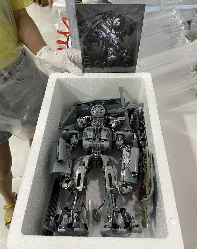 변환 장난감 Weijiang WJ M05 블랙 아웃 세트 B 숨기기 그림자 SS08 확대 KO 30CM 헬리콥터 액션 피규어 상자 없음