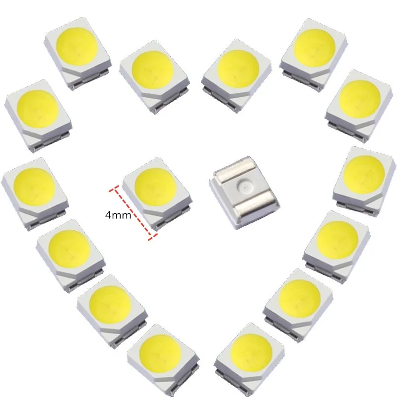 100 قطعة 3528 مناسبة لأضواء خلفية لوحة القيادة لتعديل BMW، وأضواء تعديل السيارة، والإكسسوارات، وأضواء لحام LED