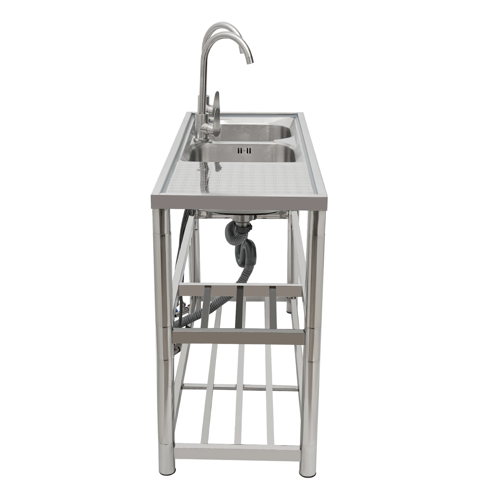 Stainless Steel Commercial Sink Free Standing for Restaurants, Kitchens, Backyards, etc.