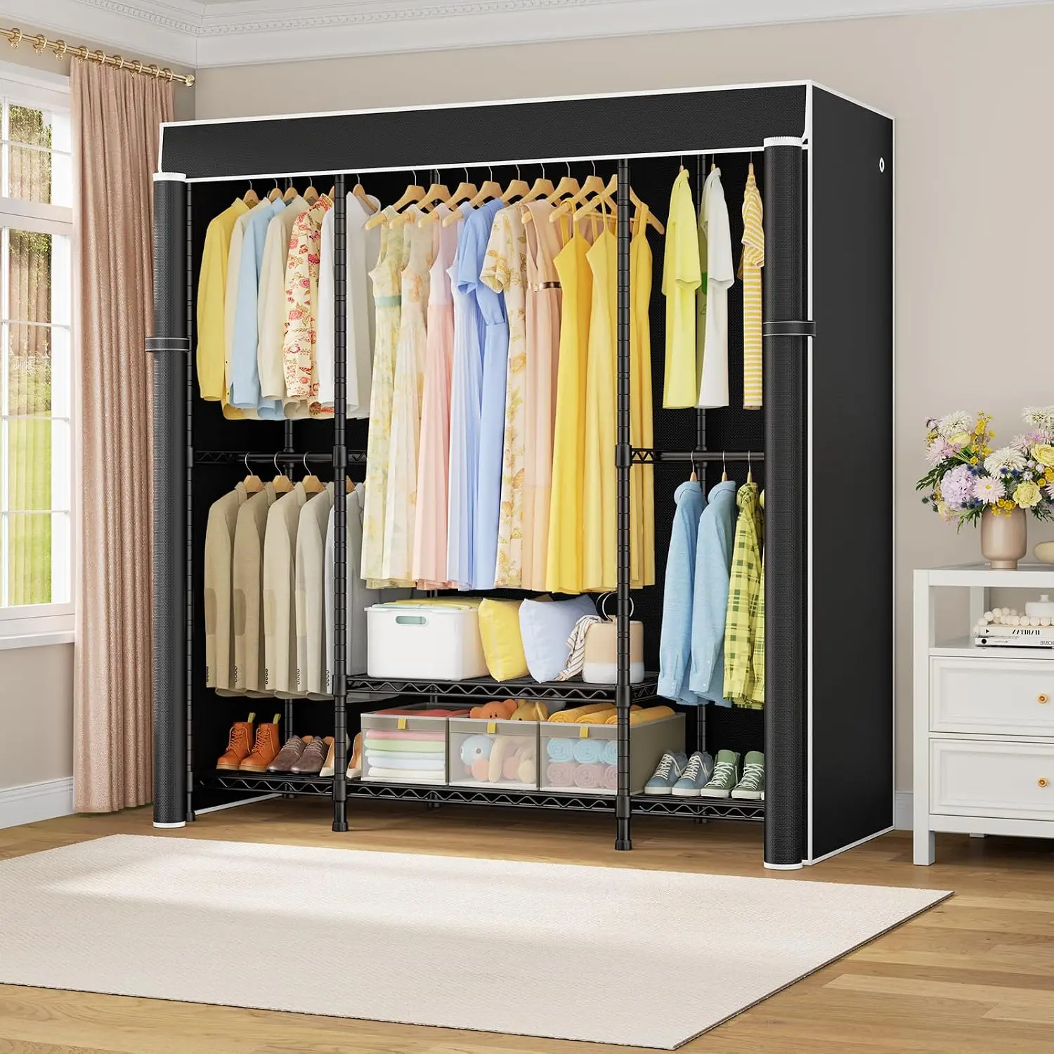 E3C Robuster Tragbarer Kleider – Wardrobe Closet Portable Fabric Cover Bewertung und Preis