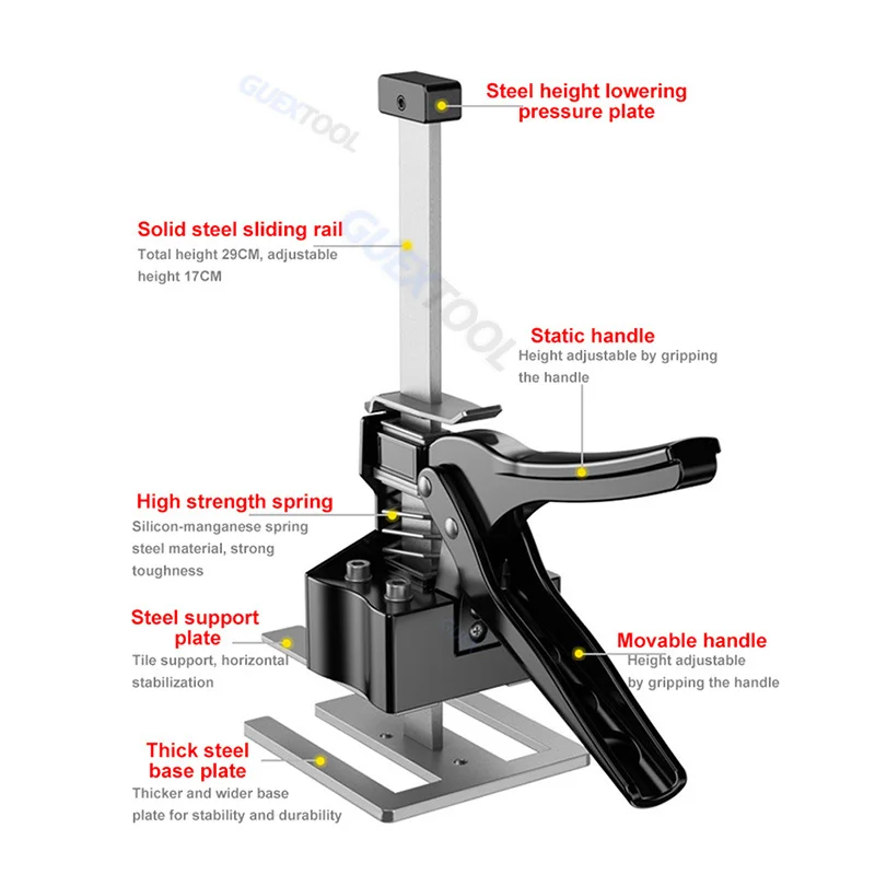 New Hand Lifting Tool Labor-Saving Arm Jack Door Panel Drywall Lifting Cabinet Board Lifter Tile Height Adjuster Elevator Tool