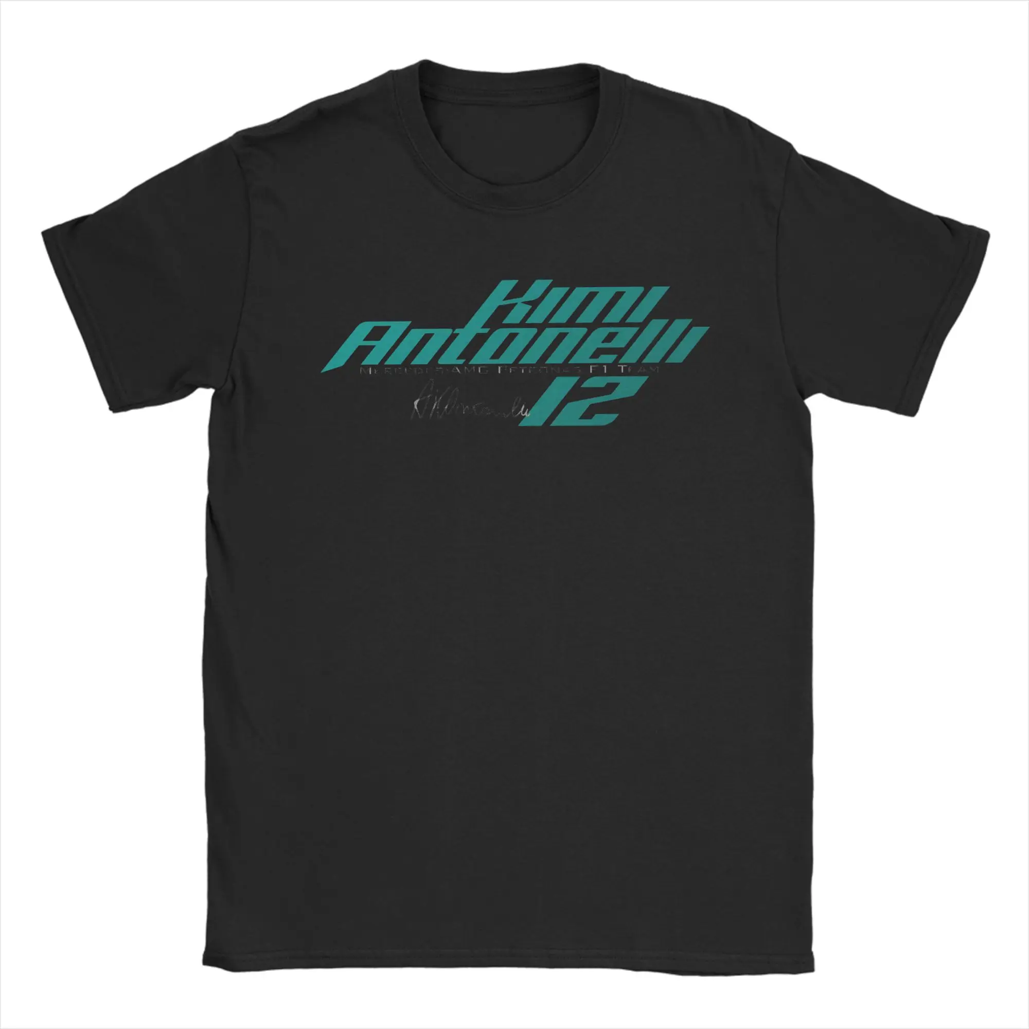 Andrea Kimi Antonelli T-Shirts Men  Novelty 100% Cotton Tee Shirt Round Collar Short Sleeve T Shirts Graphic Clothing