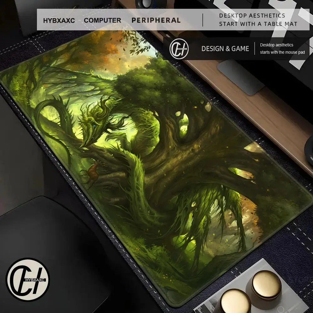 HYBXAXC Forest giant dragon playmat anime Mouse Pad rubber anti-slip Desk Mat pc accessories mat keyboard mousepad rug maus pad