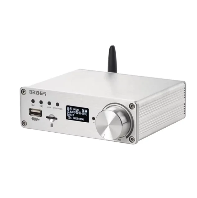 

BRZHIFI C40 APP Remote Control BT-compatible 5.0 Lossless Digital Power Amplifier USB/TF Card TPA3250 Audio Amp Home HiFi