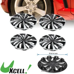 UXCELL 14 Inch Car Wheel Rim Hub Cover Wheel Hub Caps Universal Wheel Skins Decorative Wheel Rim Cover Replacement Hub Caps