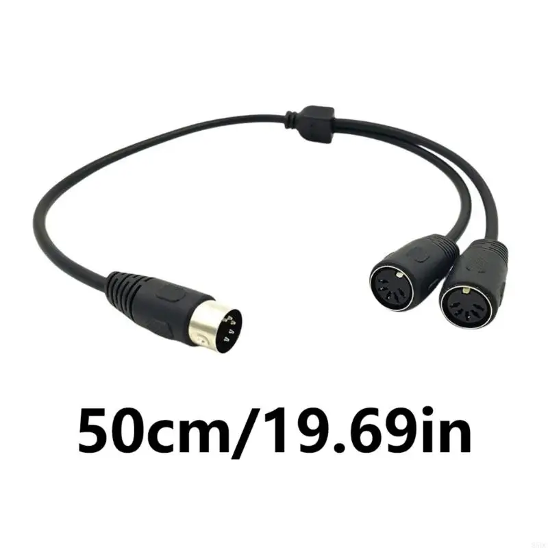 85DC DIN 5Pin Splitter Y Adapter Cable 5Pin Male To Double DIN 5 Female Extension