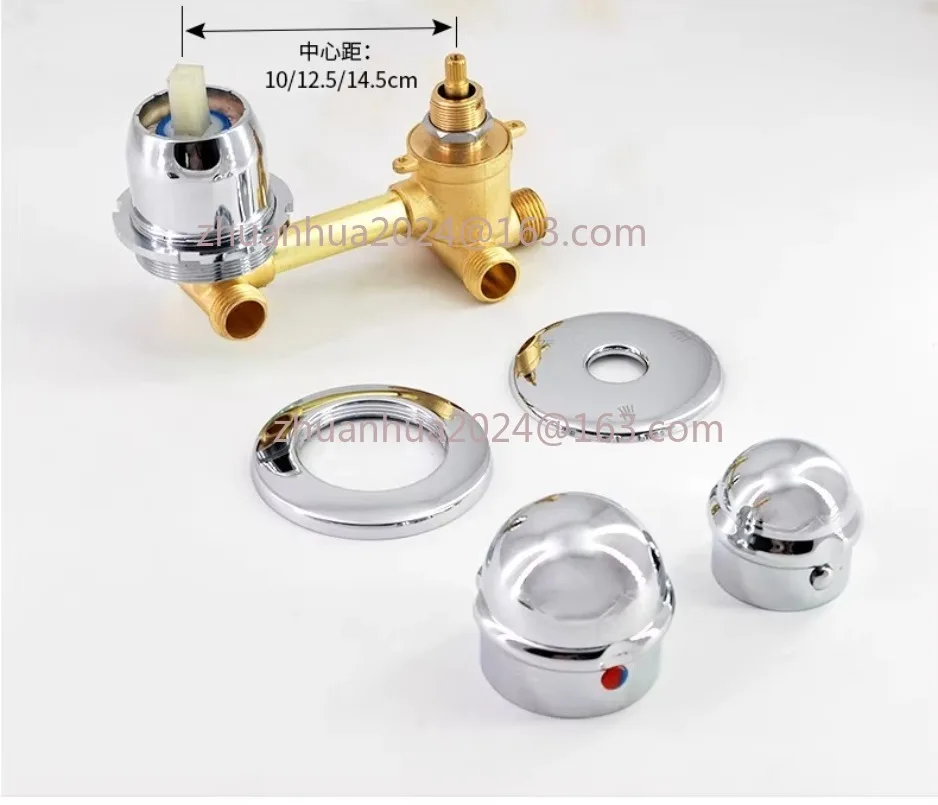 2/3/4/5 Ways Water Outlet Screw Thread Center Distance 10cm Mixing Valve Brass Bathroom Shower Mixer Faucet Tap Cabin