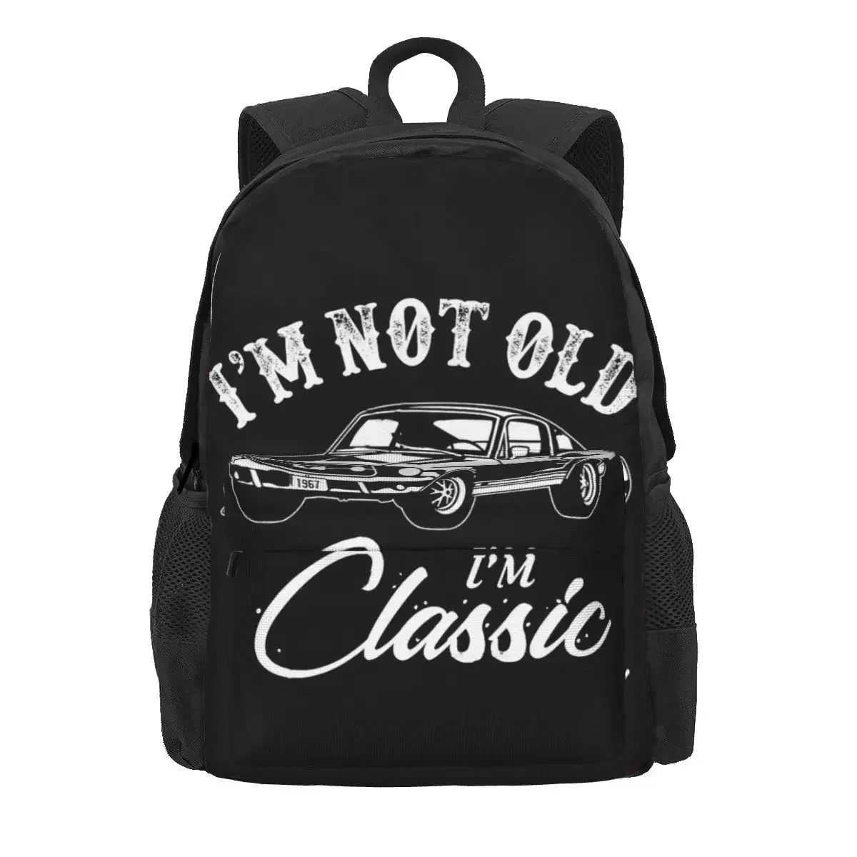 Classic Car Mustang Backpacks Boys Girls Bookbag Students School Bags Cartoon Kids Rucksack Travel Rucksack Shoulder Bag