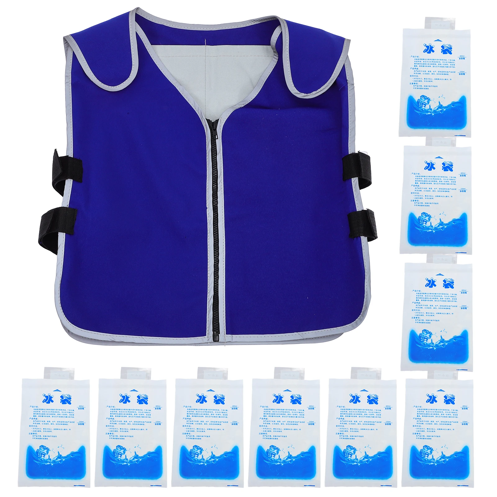 

21pcs Packs Breathable Clothes Ice Vests For Men Gym Ice Cooling Vest Workshop Cooling Vest For Men Uniform