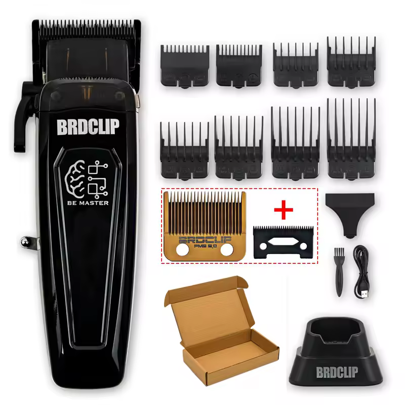 BRDCLIP Professional Electric Hair Clipper BRD 106 Hair Trimmer for Man 7500RPM with Base 5-adjusted DLC Blade Barber Machine - Image 13