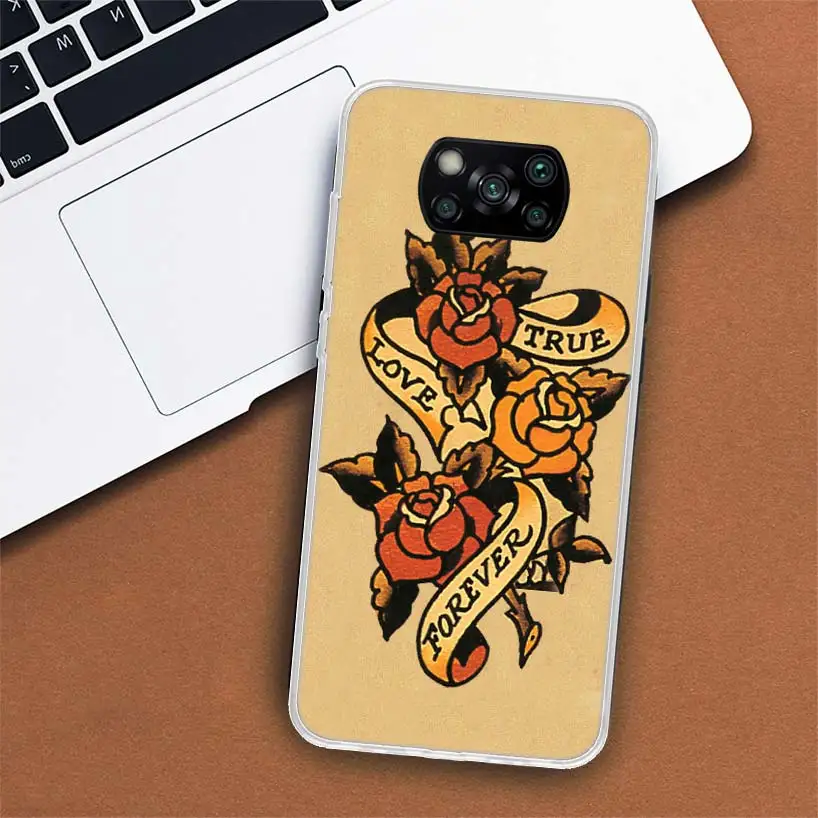 Sailor Jerry Tattoo Phone Case For Xiaomi Mi 11 Lite 11i 12X 12 9 8 12T 11T 10T 9T Pro 10 5X 6X Ultra 5G Cover Coque Capa