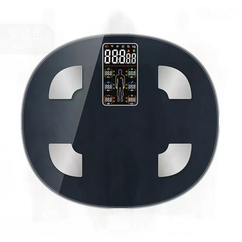 

Electronic Body Fat Scale Precision Weighing Household Smart Scale with VA Display Screen Bluetooth 5m Wireless Battery Operated