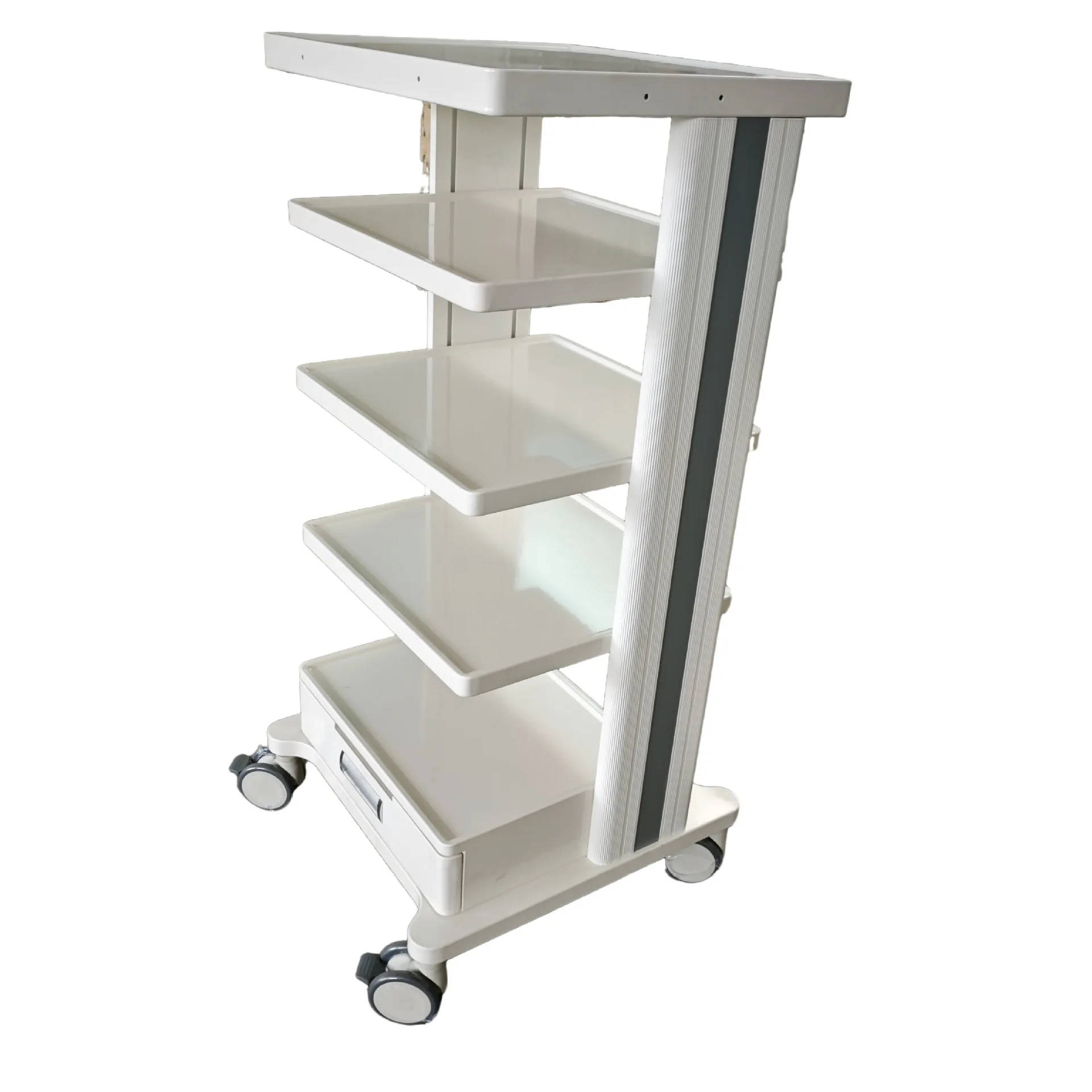 

Endoscope cart - A dental instrument cart with drawers and wheels that can be pushed. Beauty salon use instrument cart