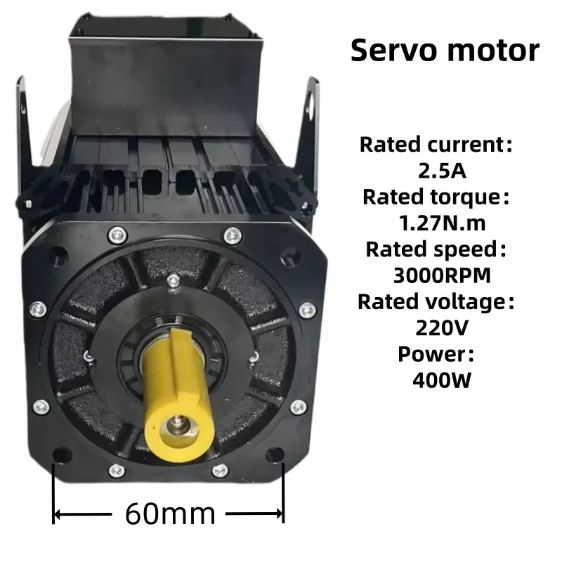 for High Performance 220V AC Servo Motor 400W 3000RPM Single Phase 50Hz 60Hz Low Noise Waterproof for Clothing Equipment