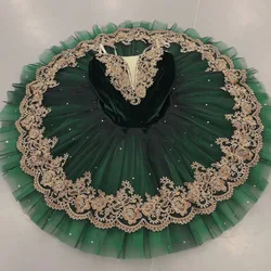 Green Professional Ballet Tutu Swan Lake girl and Women Ballerina Party Dance Costumes Ballet Tutu Ballet  Dress Girl