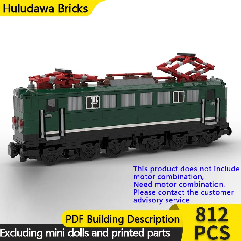 

City Car Model MOC Building Bricks Series 150 Electric Locomotive Modular Technology Gifts Holiday Assemble Children Toys Suit