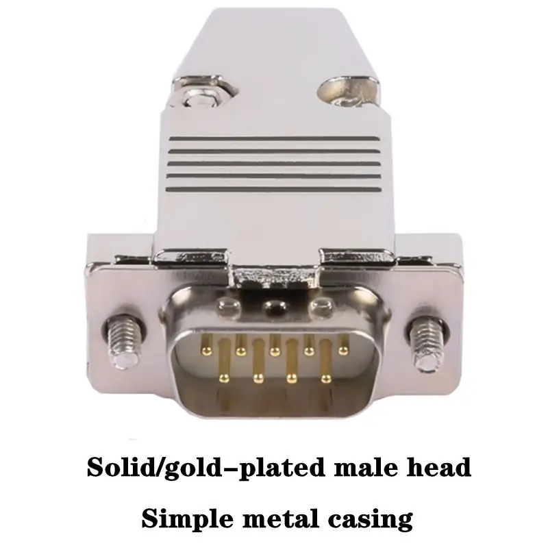 2-Row 9-Pin المنفذ التسلسلي رئيس DB9 موصل قذيفة معدنية D-SUB9 RS232 التوصيل نوع لحام PLC485 رؤساء الذكور والإناث