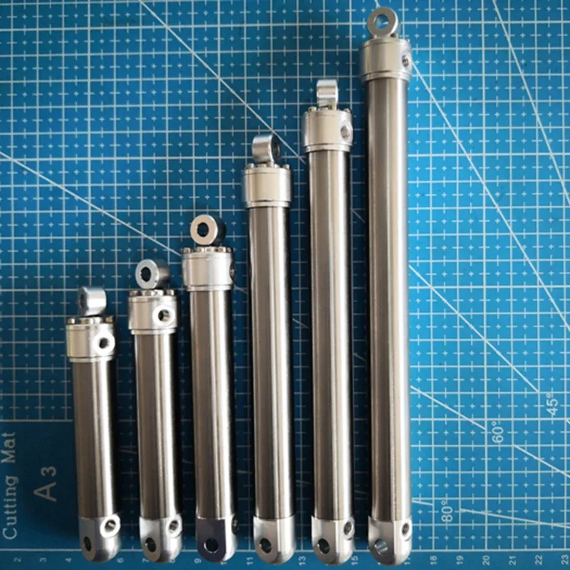 Doppelt wirkendes Modell Hydraulik zylinder Experiment für 1/14 Tamiya RC LKW Anhänger Kipper Scania 770s Benz Actros Volvo Mann Teil
