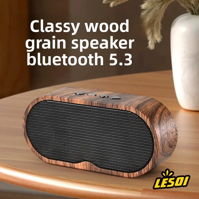 مكبر صوت بلوتوث متوفر موديل F3: راديو صغير من الخشب الحبوب القديم، هدية إبداعية وجهاز صوت ذو علامة تجارية