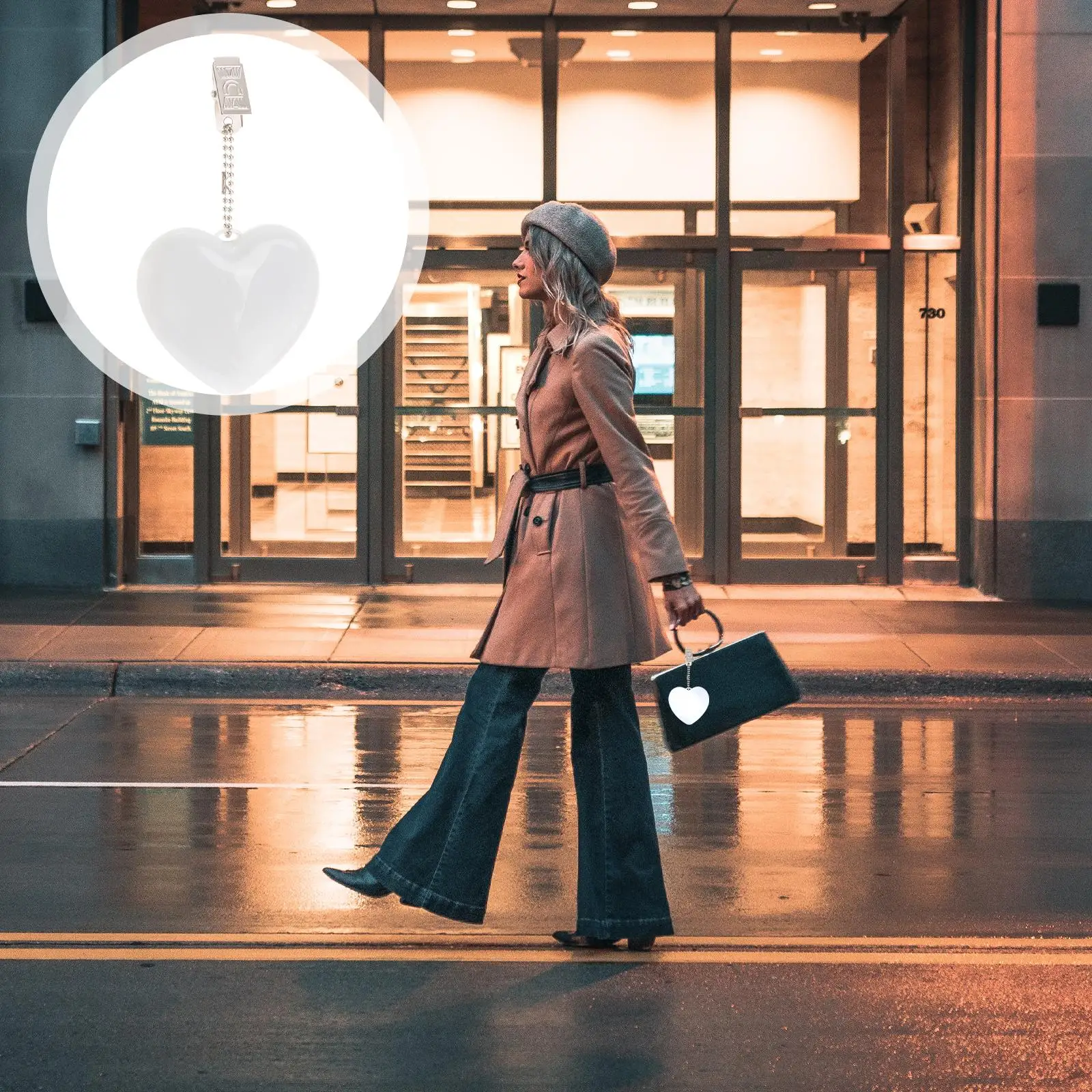 Touch Sensor Light Activated Purse Backpack Wallet Valentine's Day Gifts Work Running Mother's Handbag Lamp