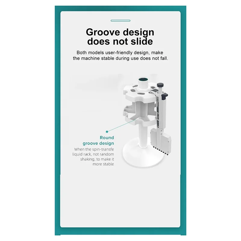 

A13E-Laboratory Pipette Rack Rotating Pipette Stand For Placing Lab Micropipette Rotatable