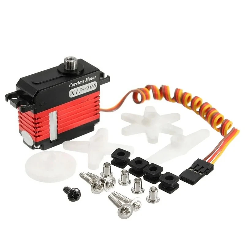 X15-908 V8.0 9.2kg 0.08sec HV Coreless Cyclic Mini Servo for RC Heli Airplane