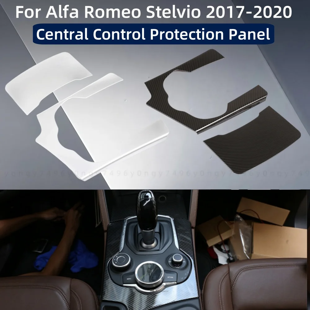 

Автомобильные наклейки, центральная защитная панель управления для Alfa Romeo Stelvio 2017 2018 2019 2020, АБС-пластик, аксессуары для украшения автомобилей