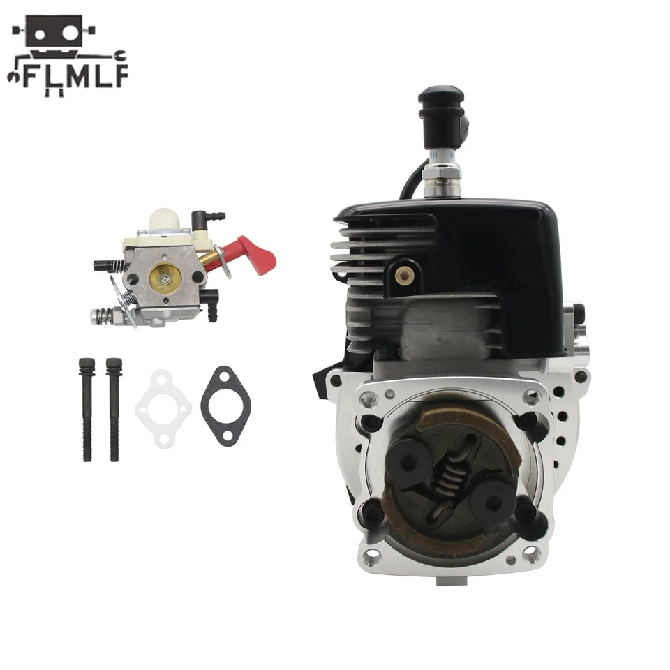 Rc Car 2-Stroke 4-Bolt 38CC Engine with WT-1191 Carburetor for 1/5