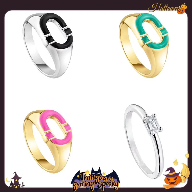 

2024 Halloween New Fashion Spain Selling Exquisite Light Luxury Jewelry Elegant Ladies Party High Quality Gift Ring.