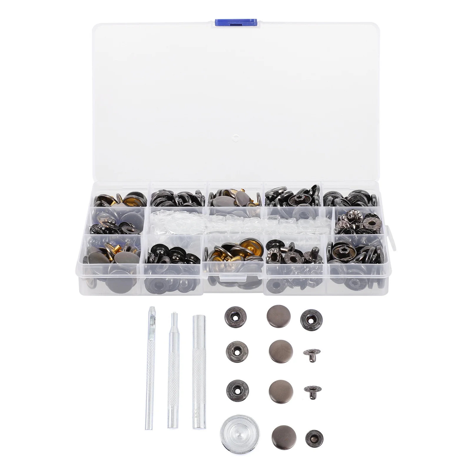 

70 set Copper Snap Kit For Diy Craft Repair Decor Windbreaker Shoes Wallet Hat Belt Jeans Storage Box Craft Tool