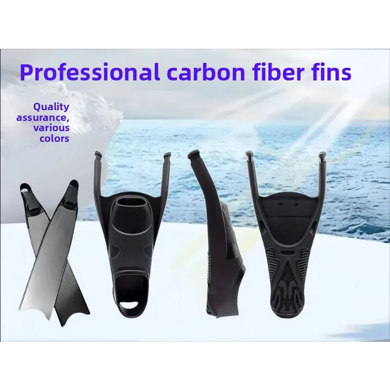 Multiple Sizes Available Adult Freediving Carbon Fiber Fins Set | Replaceable Foot Pocket, Ideal for Scuba Diving、Spearfishing